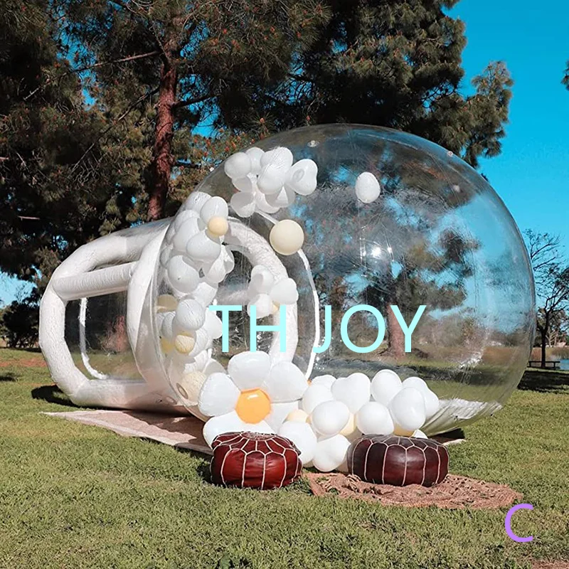 fast air ship to door,clear inflatable dome tent,luxury inflatable bubble house, outdoor inflatable tent for camping