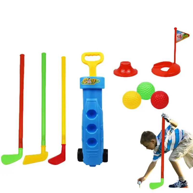 Outdoor Mini Golf Set For Kids Portable Outdoor Golf Toys For Lawn Parent-child Interaction Toys Set For Toddler Children For