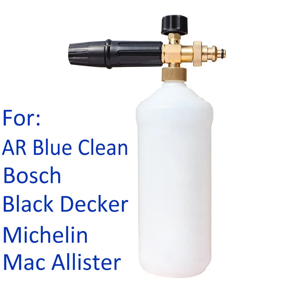 Pressure Washer Snow Foam Lance Foam Generator Car  Wash Sprayer Foam Gun Nozzle for Bosch AR Mac Allister Black Decker