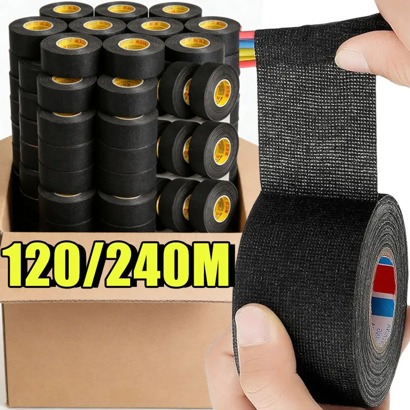 Outus Wire Harness Cloth Electrical Tesa Tape Wire Loom Harness Automotive Heat Proof Cloth Tape for Automotive Electrical Wrap