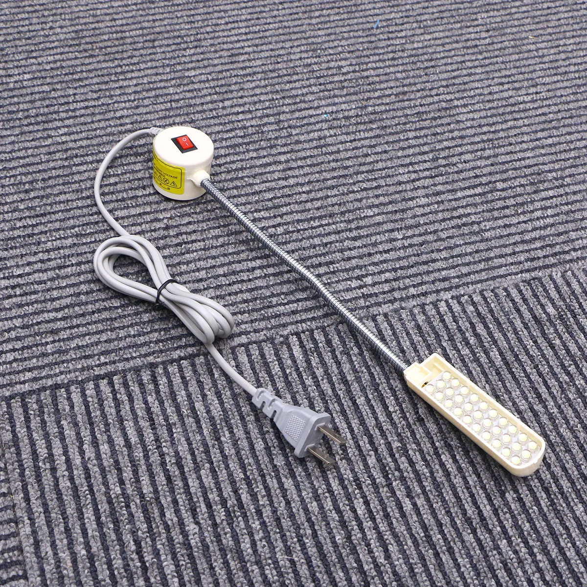 Lampade da lavoro con illuminazione a LED da 2 pezzi con base magnetica per accessori per macchine da cucire Lampada a collo di cigno Perfetta uso industriale domestico