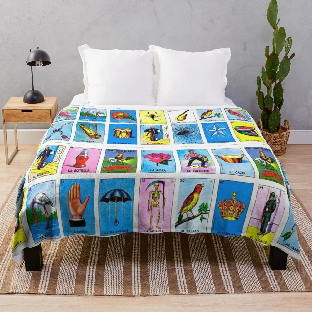 Lottery / Mexican Bingo Throw Blanket Thin cosplay anime Summer Cute Heavy Blankets