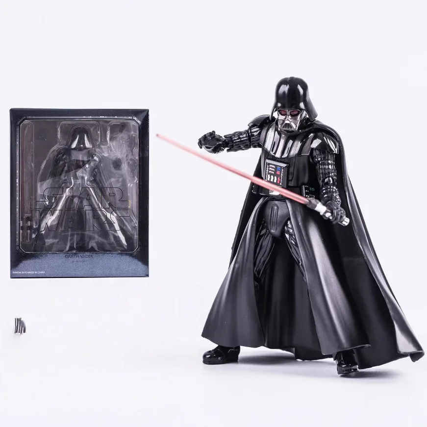 Set de Muñecos Articulados de Darth Vader, Guerrero Negro de Star Wars: Planet Force Awakening, Marca Bandai, Modelo Hecho a Mano, Venta al Por Mayor