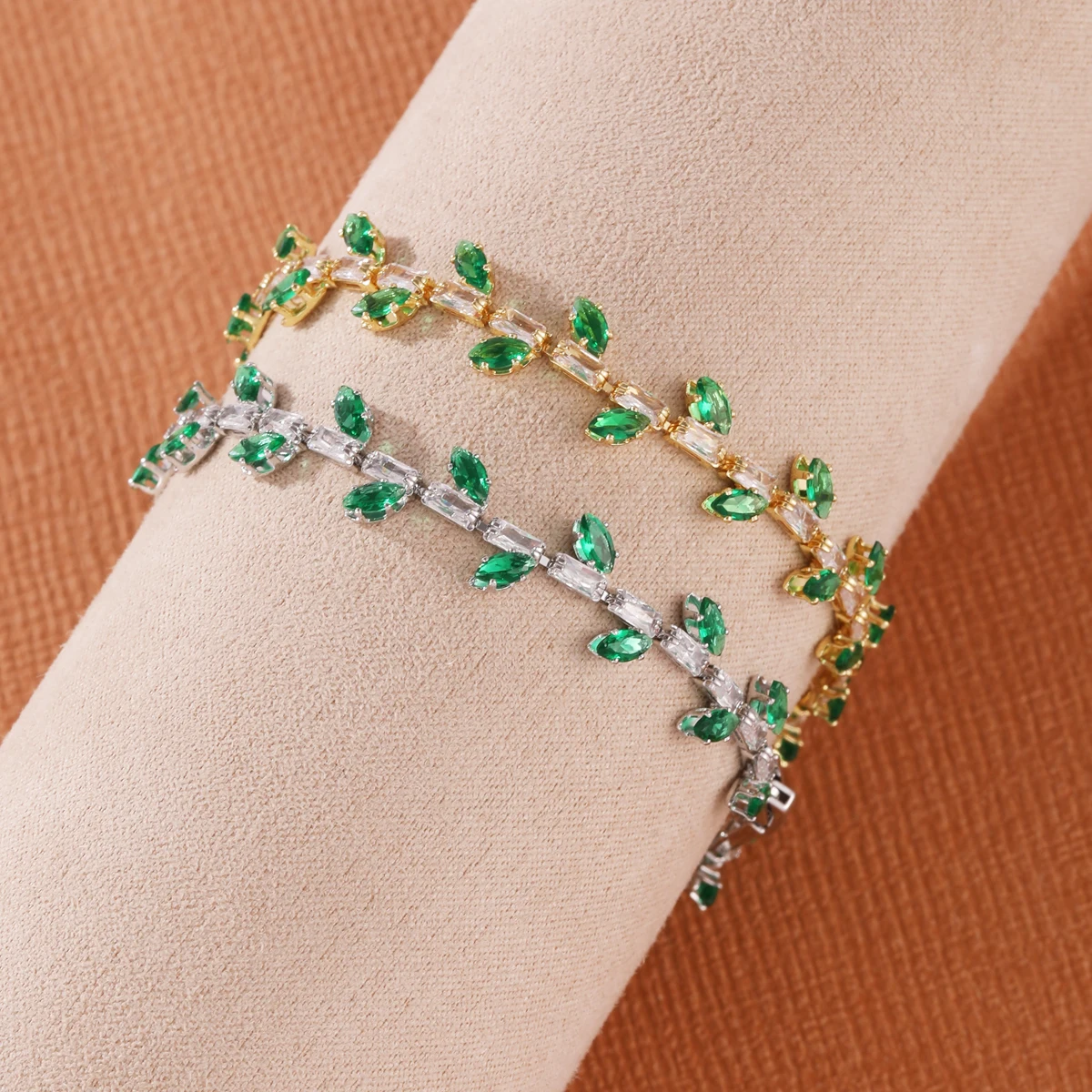 Nouveaux bracelets en feuille  - Tennis Bracelet Cubic avis et prix