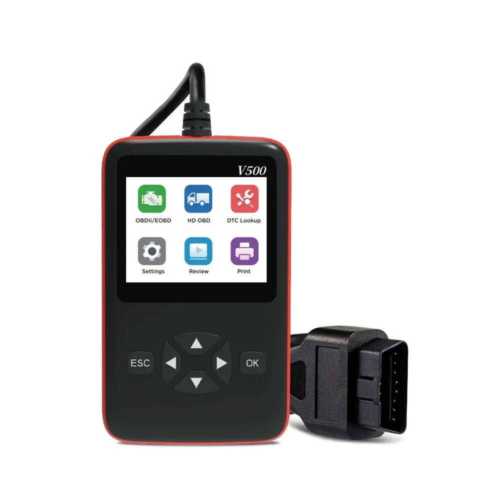 V500 OBD-II CAN Diagnostic Scan Tool Check Engine Light Car Scanner with Live Data vehicle diagnostic machine for all cars