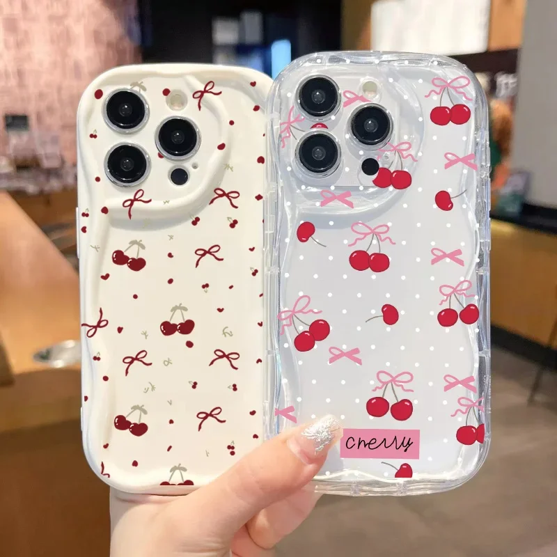 حافظة مطبوعة على شكل زهرة الكرز لهاتف OPPO Reno 13F 12F 11F 13 12 11 8 Pro 5G 7 4G 5 6 Lite A57 A58 A77 A78 A79 5G A38 A18