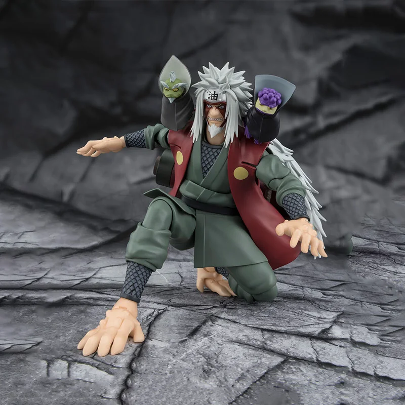 الأصلي حقيقية بانداي في صدمة SHF JIRAIYA المخفية ورقة البطولية ماستر حكيم وضع شخصية لعبة مجسمة هدية جمع #5