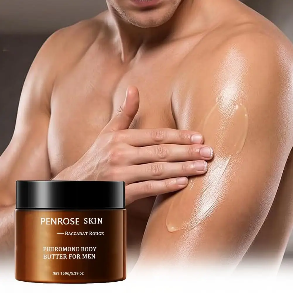 Men Pheromone Body Butter Baccarat Rouge Fragrance Moisturizing Body Cream Nourish Dry Rough Skin Men Body Lotion Skincare