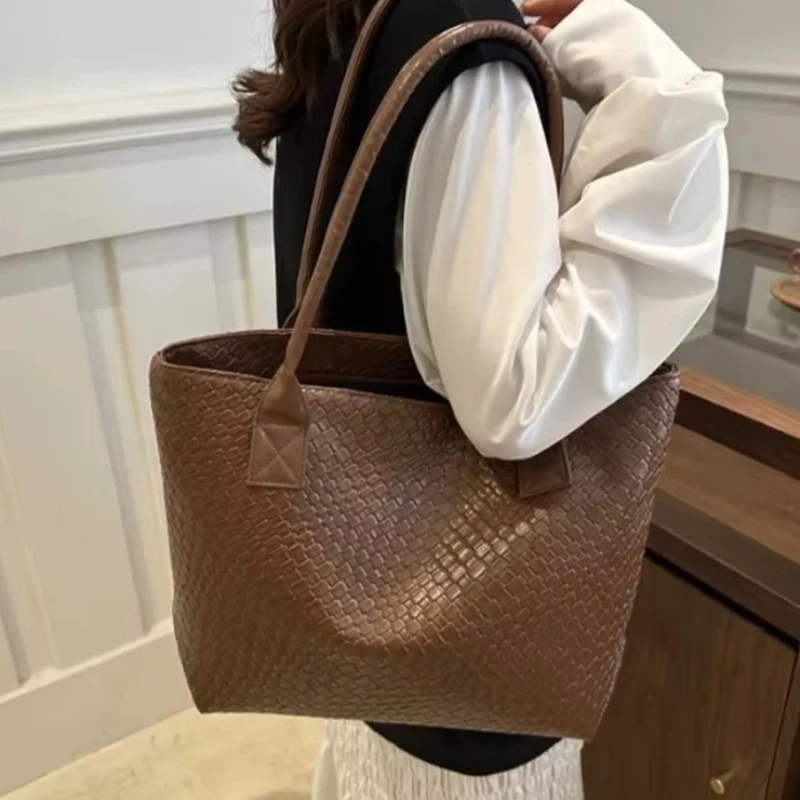 

New Luxury Women's Tote Bags Large Capacity Crocodile Pattern Handbags Daily Commuting Shoulder Bag Clutch Purse Bolso Mujer