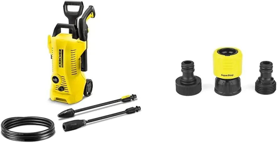

1700 PSI K 2 Electric Pressure Washer Bundle with 2 Spray Wands, 26' Hose and Garden Hose Adapter Kit
