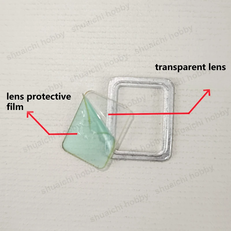 12PCS Alloy Square Porthole w PVC Lens Model Miniature Boat Windows Length 20/17/14.5/11.5mm for Simulated Ship Decorative Parts