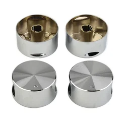 4pcs Rotary Switch Gas Cooktop Handle Round Knob Zinc Alloy Kitchen Cooktop Ovens Electric Stoves Rotary Switch Kitchen Parts