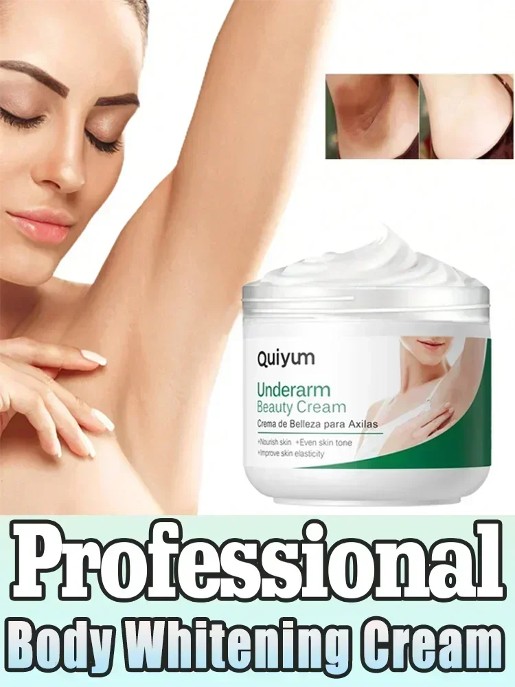 Caliente ~ eficaz mejorar el cuerpo crema blanqueadora axila piernas rodilla codo crema blanqueadora opaco eliminar manchas oscuras melanina iluminar la piel C