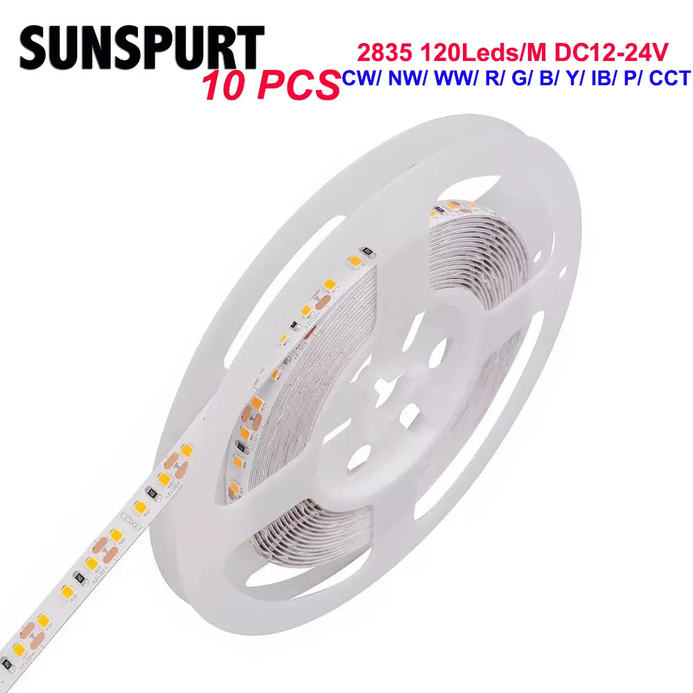 

5 Meter 600Leds Non-Waterproof RGB Led Strip Light 2835 DC12V 120Leds/M Flexible Lighting Ribbon Tape White/Warm White/RGB Strip