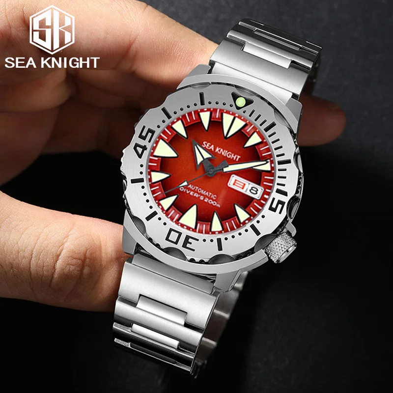 

SEA KNIGHT Monster V2 Men Diver Mechanical Watches 200M Waterproof Sapphire Glass Stainless Steel NH36A Automatic Movement Watch