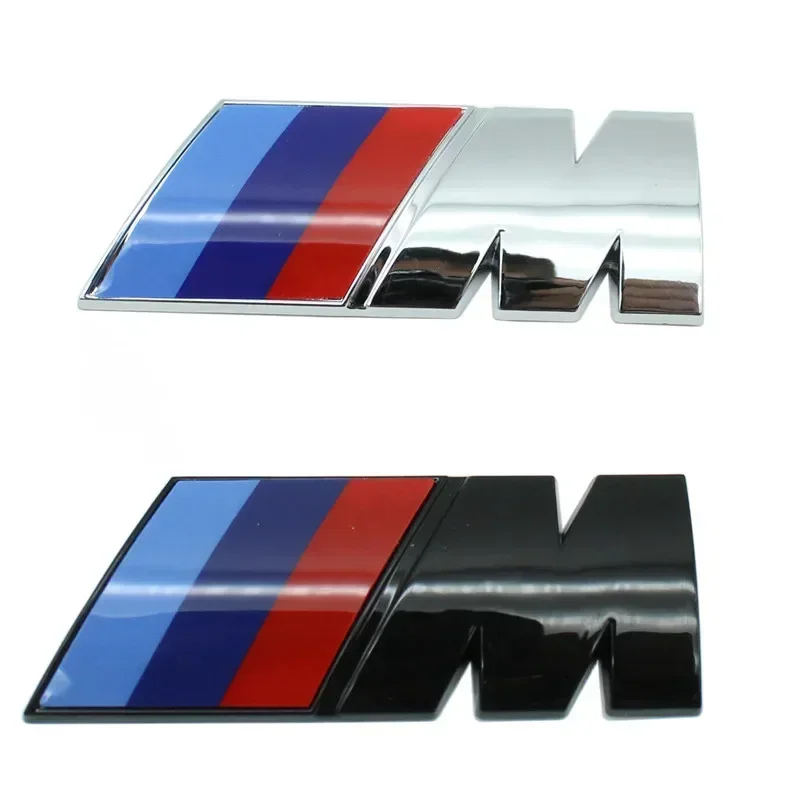 1P ABS Car Side Fender Emblem Badge Sticker For BMW M M1 M2 M3 M4 M5 M6 G01 F20 G30 F30 F31 E36 E87 E60 E91 X1 X3 X5 Accessories