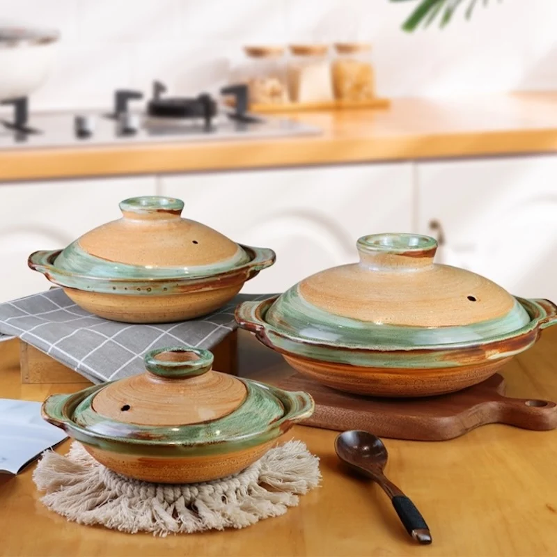 Chinese casserole dish Slow cooker pots for cooking Ceramic Clay cooking pot cookware pots and pans High temperature Crock pot