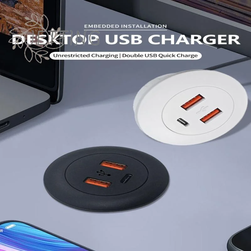 (SMTGDP11)Embedded Desktop Multi Port USB2.0 To USB TYPE-C Charge Connector Extension Cord Concealed Fast Charging Cable