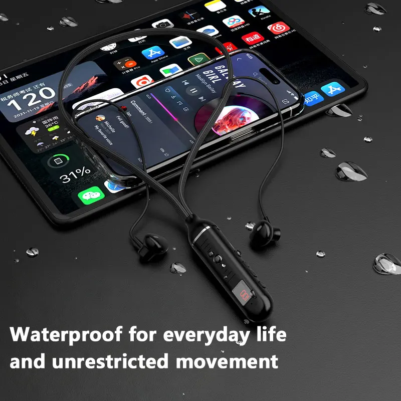  سماعات أذن لاسلكية بتقنية - مراجعة Magnetic Neckband Sports Earphones وسعره