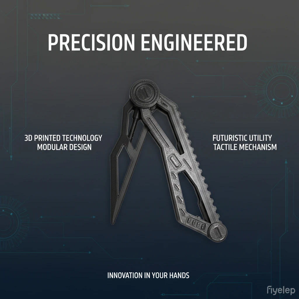 3D Printed Folding Knife Decompression Artifact Toy Collectible Adult Novelty Item
