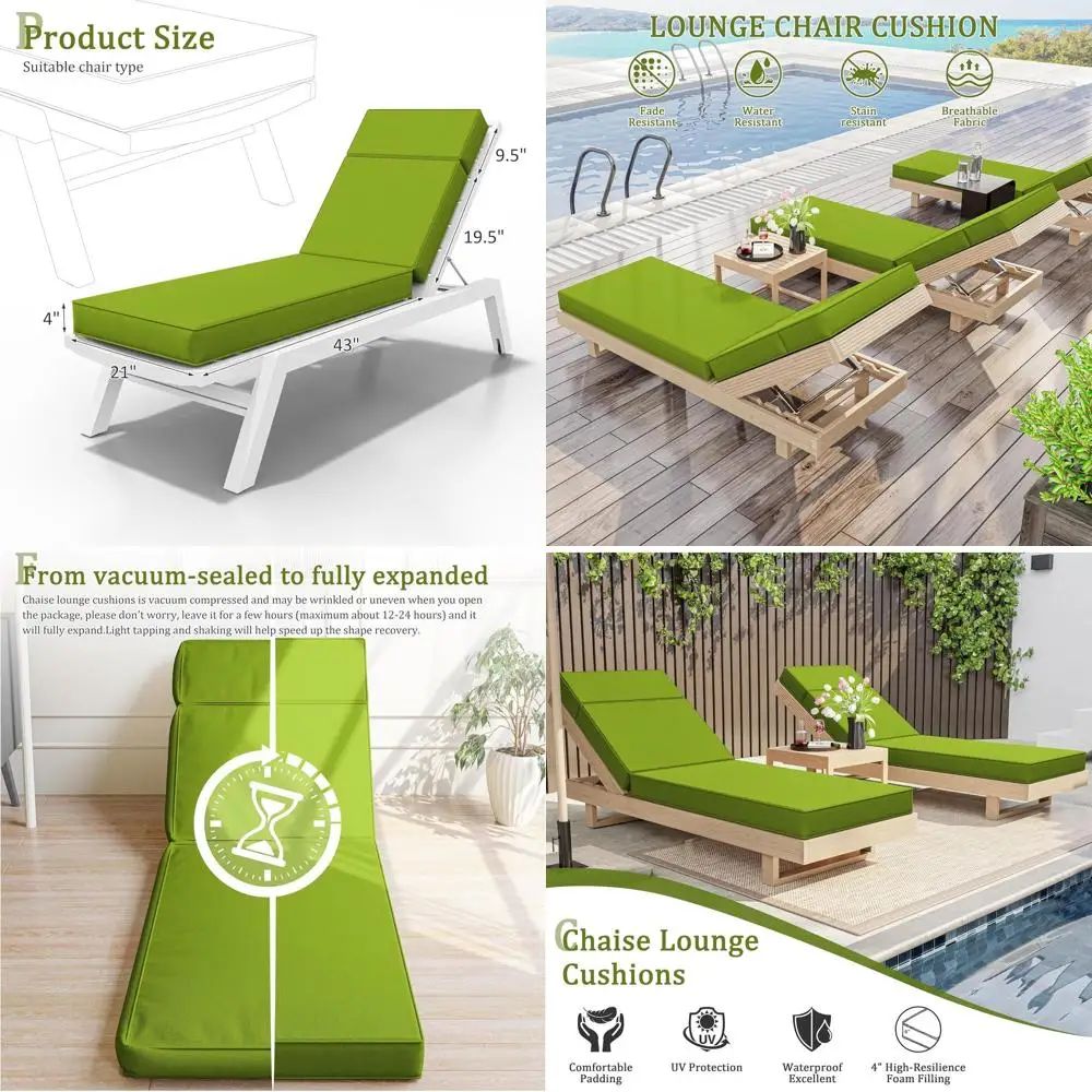 2 Pcs Chaise Lounge…