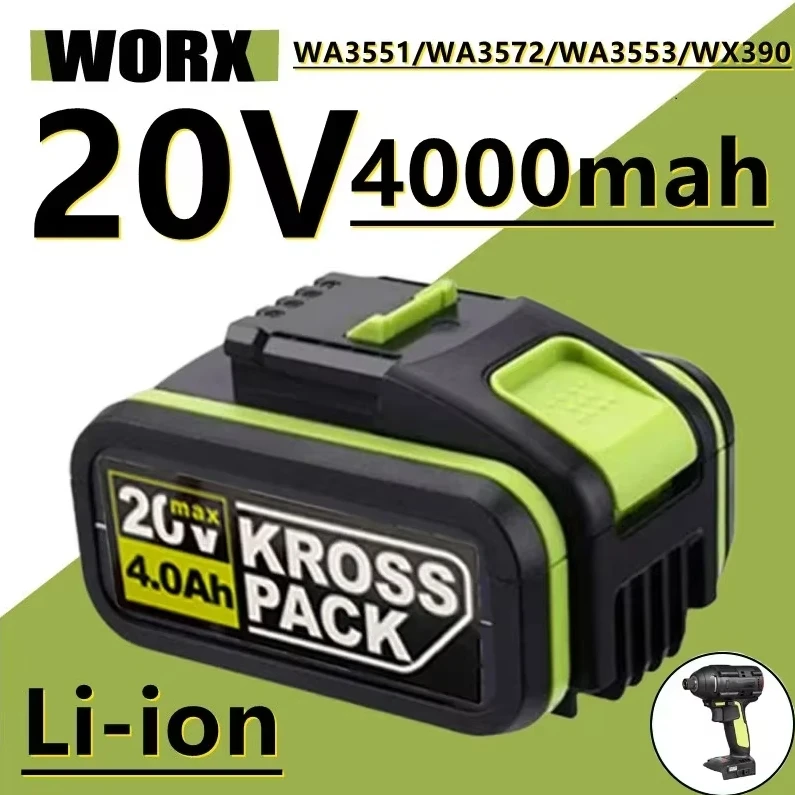 

Powtree for Replacing Lithium-ion Wireless Power Tools WA3551/WA3572/WA3553/WU268 with WORX 20V Batteries