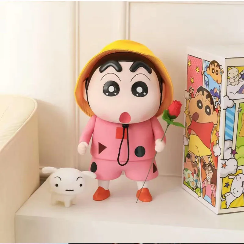 Crayon Shin Chan Creative Money Saving Box Cartoon Statue Decorative Piggy Bank Exquisite Desktop Home Decor Birthday Gift