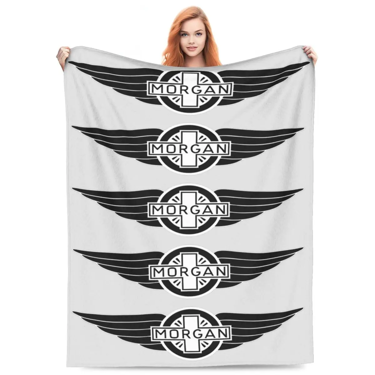 Morgan Motor Car Company Blanket Flannel Sofa Throw Blanket Portable for Home Bedroom Outdoor Throws Bedspread Quilt
