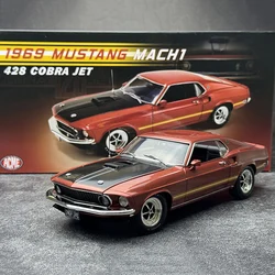 ACME1:18 Mustang Mach1 1969 muscle car vintage car simulation alloy car model