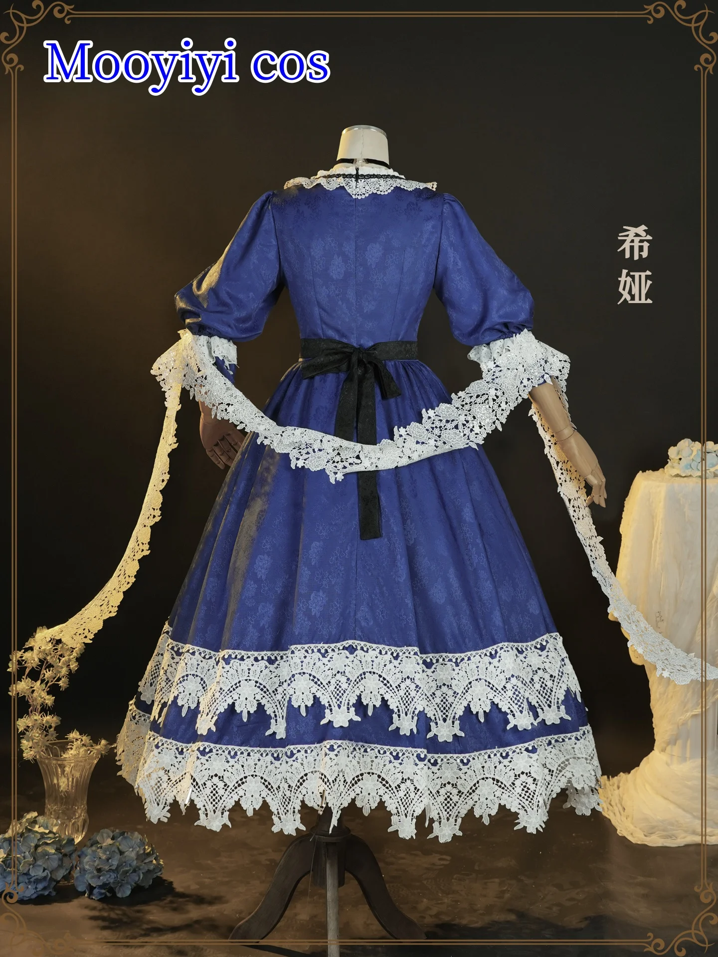 حديثا 2025 سيا تأثيري حلي لجميع القديسين عيد الميلاد لعب الأدوار حفلة كوميدية من جعلني أميرة فستان التاريخ الأزرق S-XXL