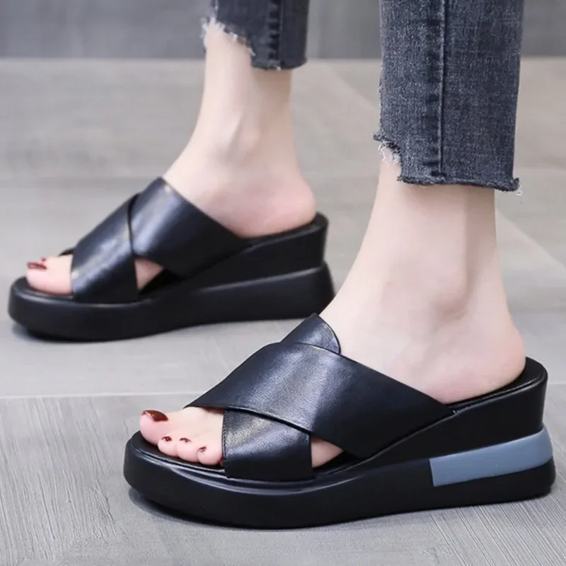 Fashion Women Sandals Breathable New Casual Comfortable Sandals Woman Soft Slip on Female Women\'s Orthopedic Sandal Footwear