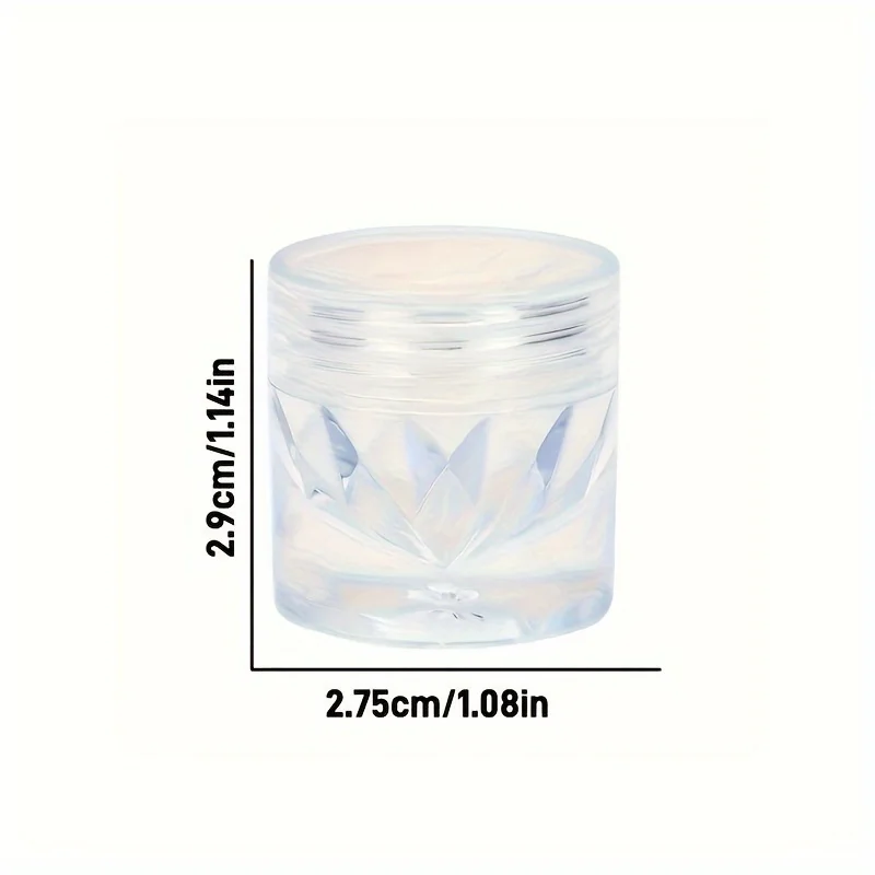 オーロラパールホワイトダイヤモンドグリッターネイル - クロムミラー仕上げ、ムーンライトホワイトグリッター、シェル型レインボーネイルに最適