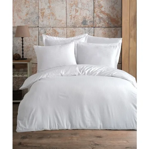 

Varol Cotton Satin Double Duvet cover set-White