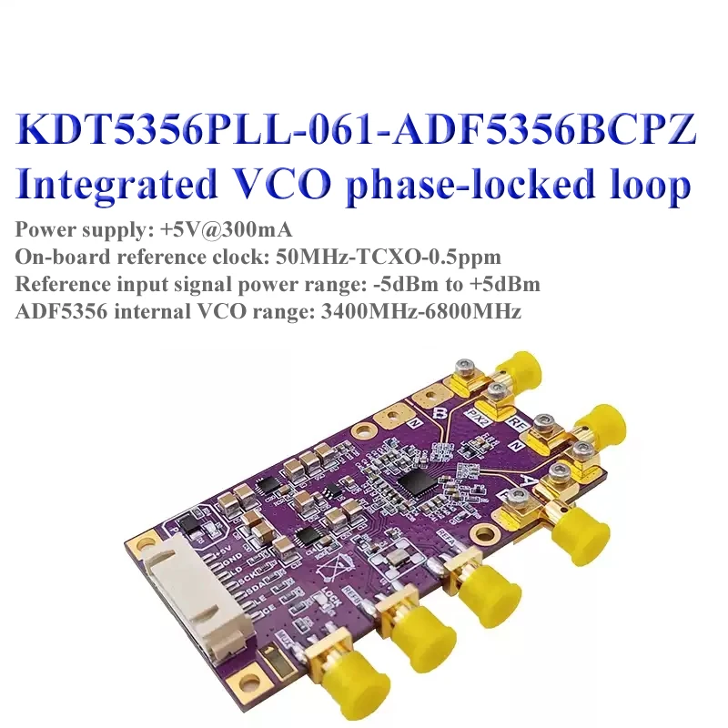ADF5356 Module Phase-locked Loop Phase Detector 54MHz – 13.6GHz Frequency Generator Frequency Source Sweep Frequency