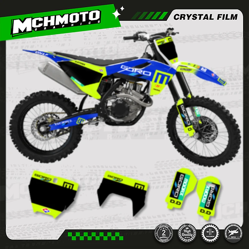 

Комплект наклеек с графикой MCHMFG для мотоцикла DECO для Husqvarna TE FE 150 200 250 300 350 400 450 2017 2018-19 TC FC 16-18