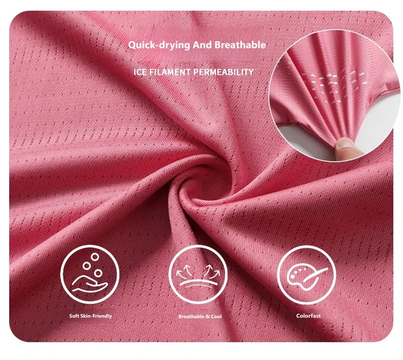CHRLCK US/EU-Größe Damen Mesh Kurzarm Streetwear Jogging Fitness Einfarbiges Atmungsaktives T-Shirt Damen Reflektierender Streifen T-Shirt – Detail 5
