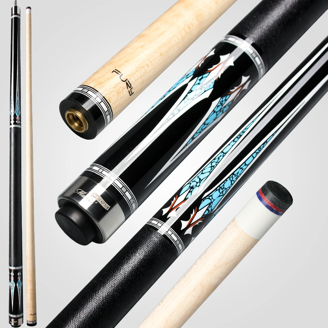 Fury AWP Series Pool Table Sticks 58'' Billiard Pool Cue High Quality American Maple Shaft , 12.5 mm Tip Pool Queue, 19-21oz