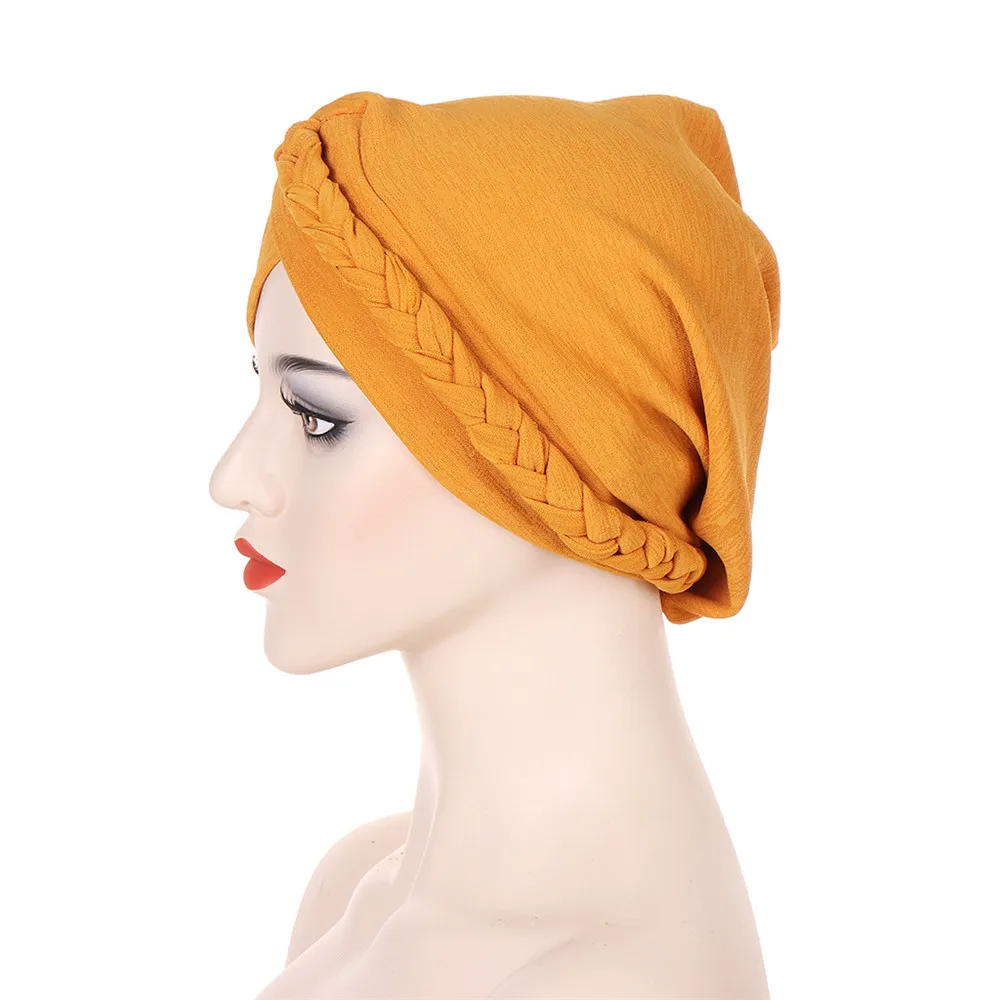 Nieuwe Moslim Vrouwen Innerlijke Hijab Tulband Indiase Hoofddoek Wrap Vlechten Motorkap Hoed Chemo Cap Islamitische Hoofddeksels Mutsen Haaruitval Cover