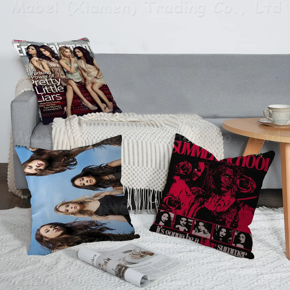 Pretty Little Liars Pillow Covers Cartoon Sofa Decorative Home Double-sided Printing Short Plush Cute Cushion Cover