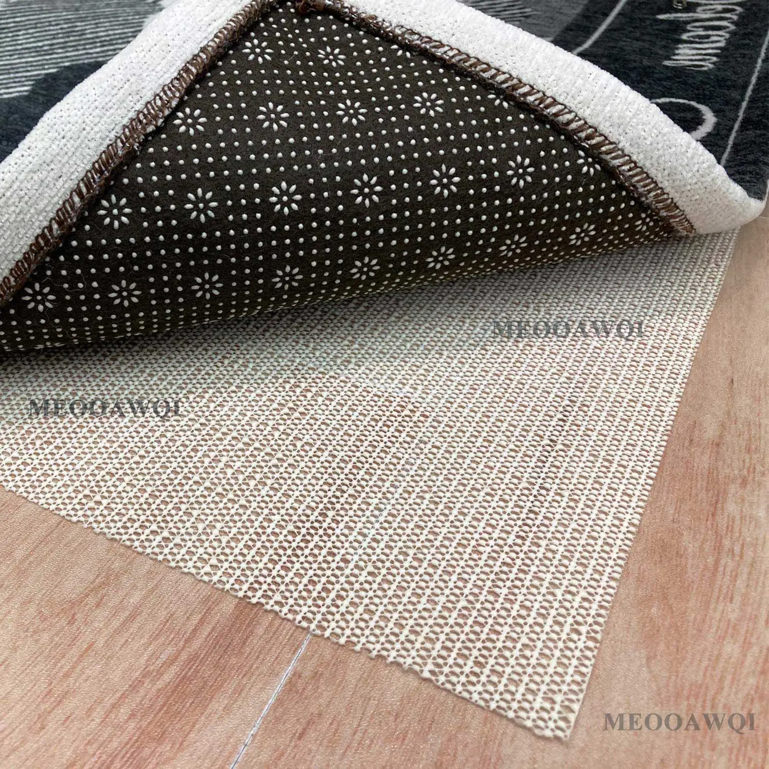 Antiskid Net Cloth Silica Gel Anti Slip PVC Foaming Grippers Pad Area Rug Slide Cloth Sofa Yoga Mat Carpet Cushion Foam Cloth