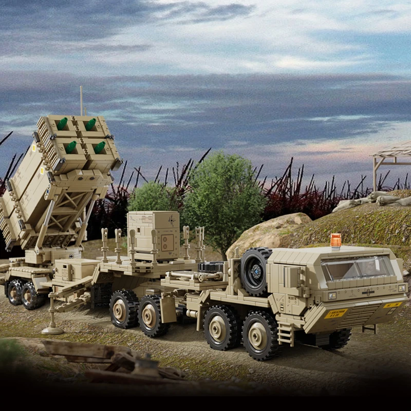 

2566pcs Military M983 Missile Vehicle Building Blocks Model Assembling MOC Technical Trailer Car Bricks Toys for Boys Gift Set