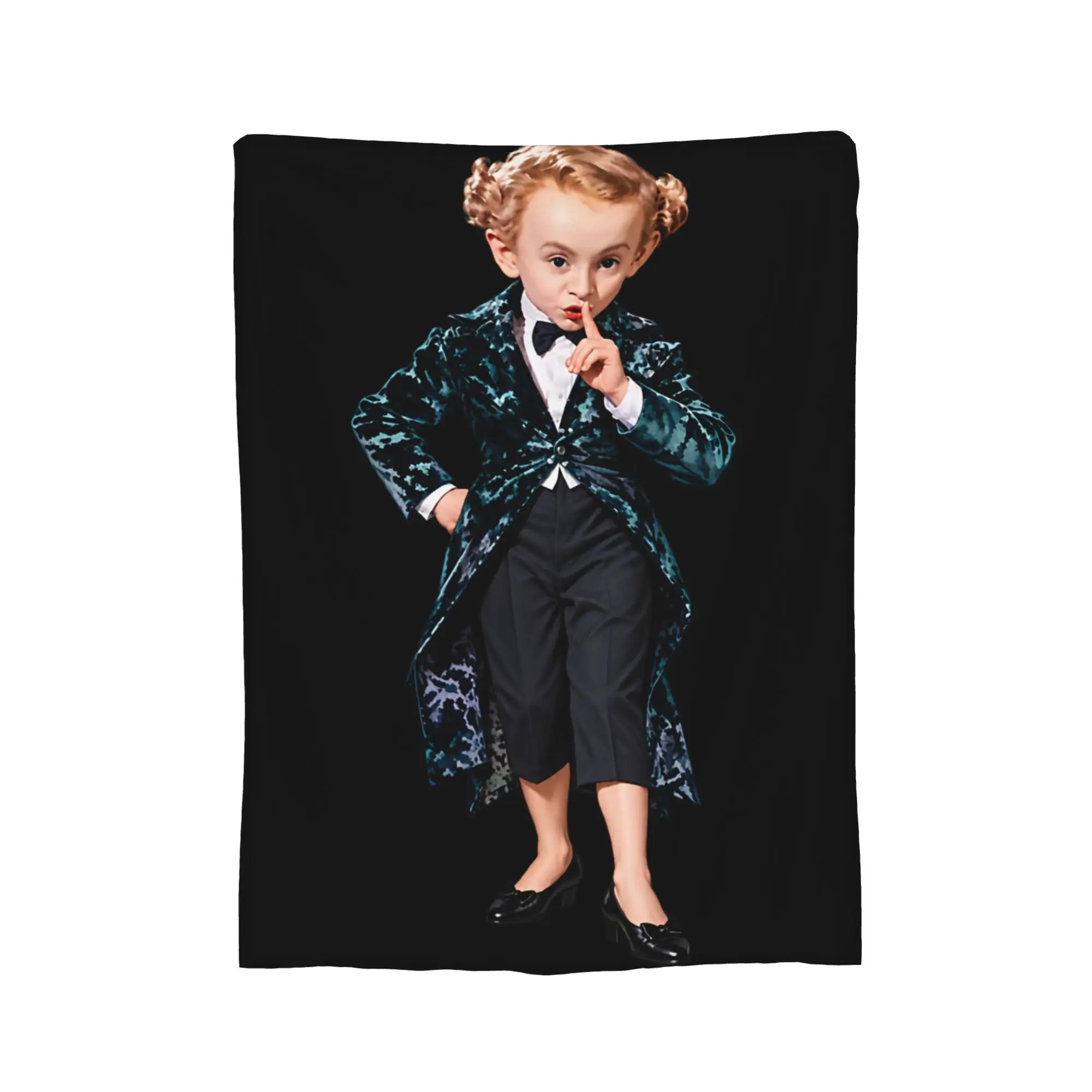 Rumpelstiltskin Tiptoeing Fairy Tale Villain Flannel Blanket  Custom Throw Blanket for Home 150*125cm Quilt