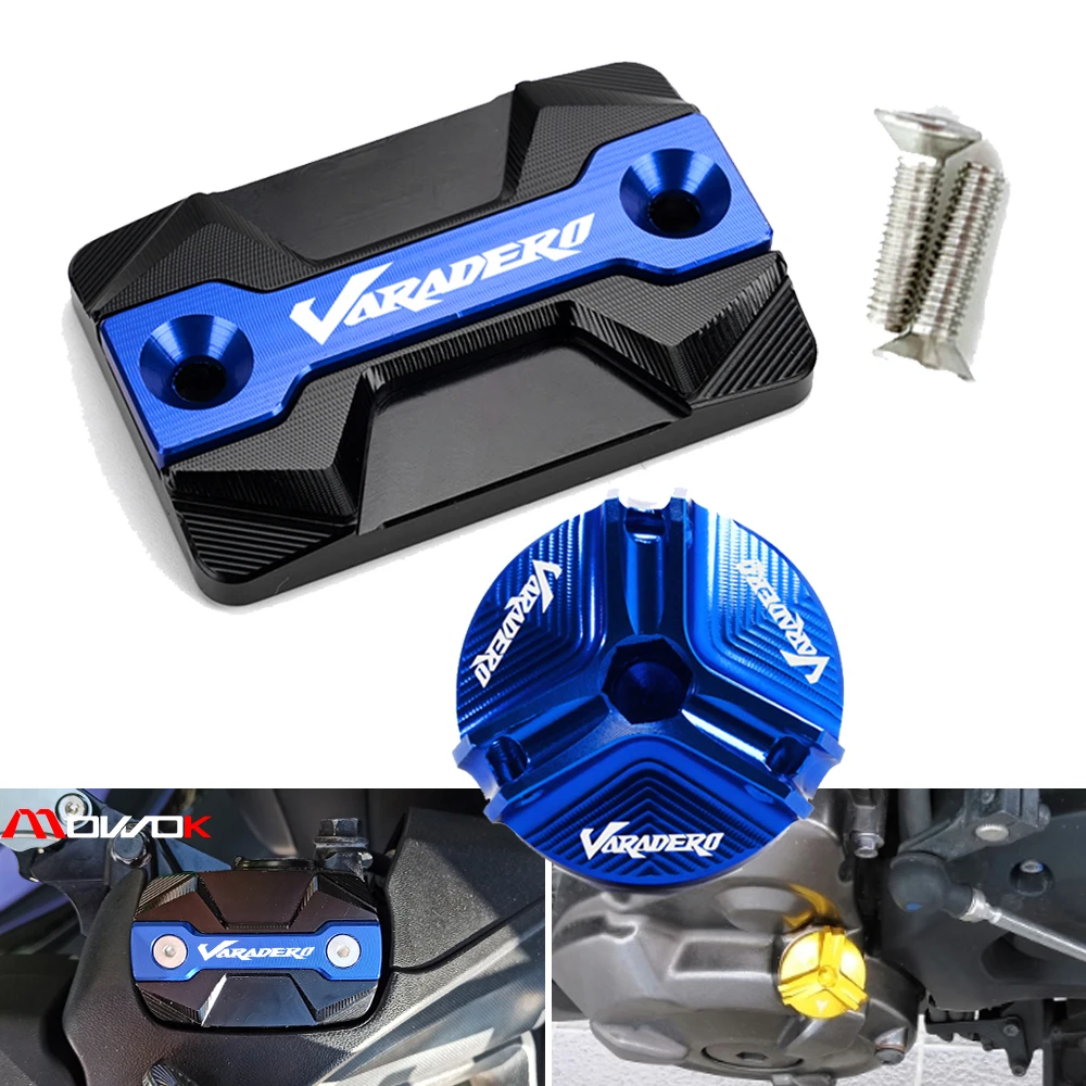 

For HONDA XL1000 V Varadero XL1000 2005-2013 Varadero XL 1000 V Motorcycle CNC Front Brake Fluid Reservoir Cover Oil Filler Cap