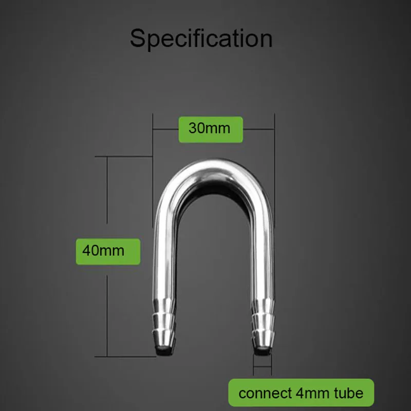 Stainless Steel Aquarium U Shape Tube Connector Air Splitter Valve Fish Tank Air Pump Flow Distributor Valve Tap Lever Control - Image 5