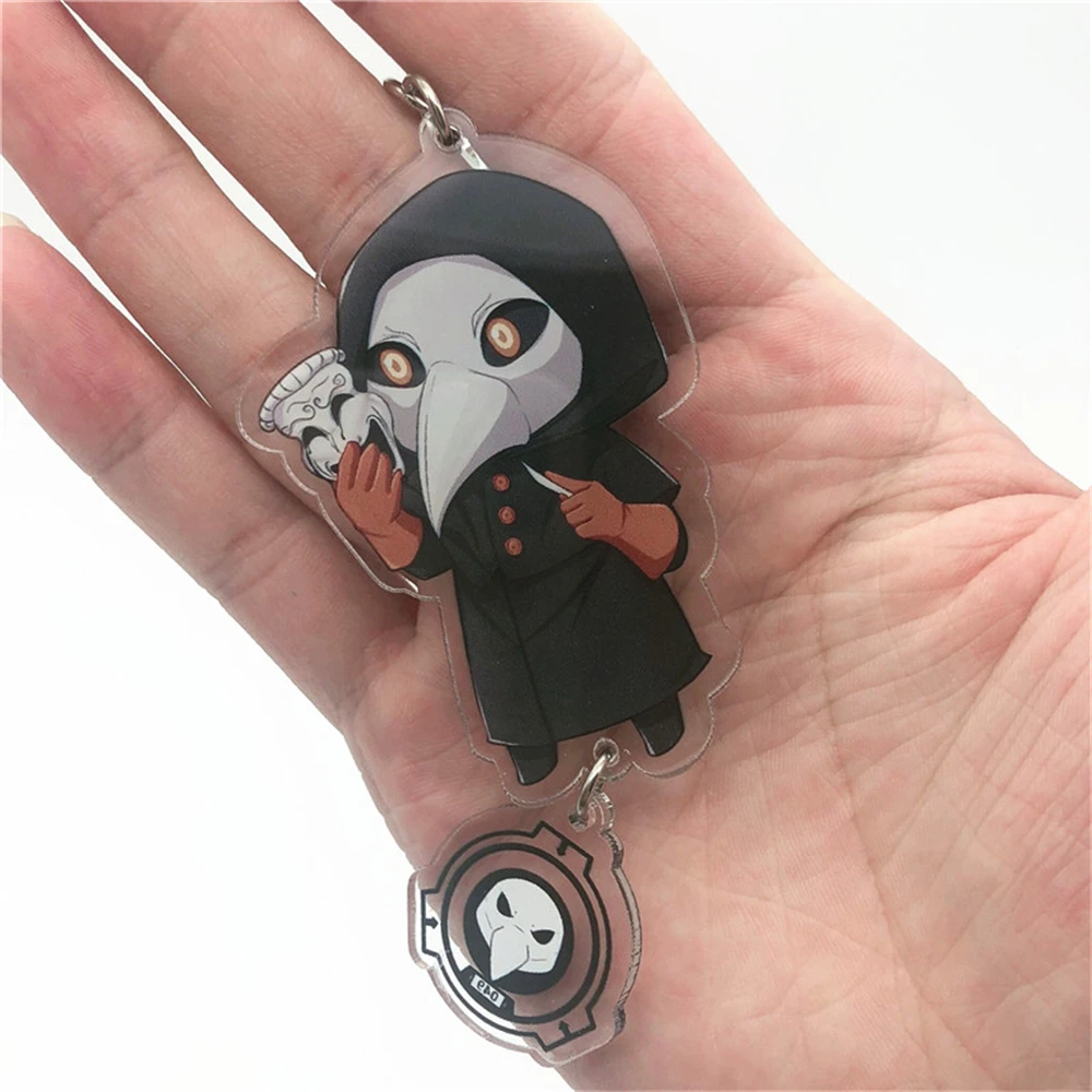 SCP Foundation Anime Badge Keychain Accessories Halloween Cosplay Pendant Gift