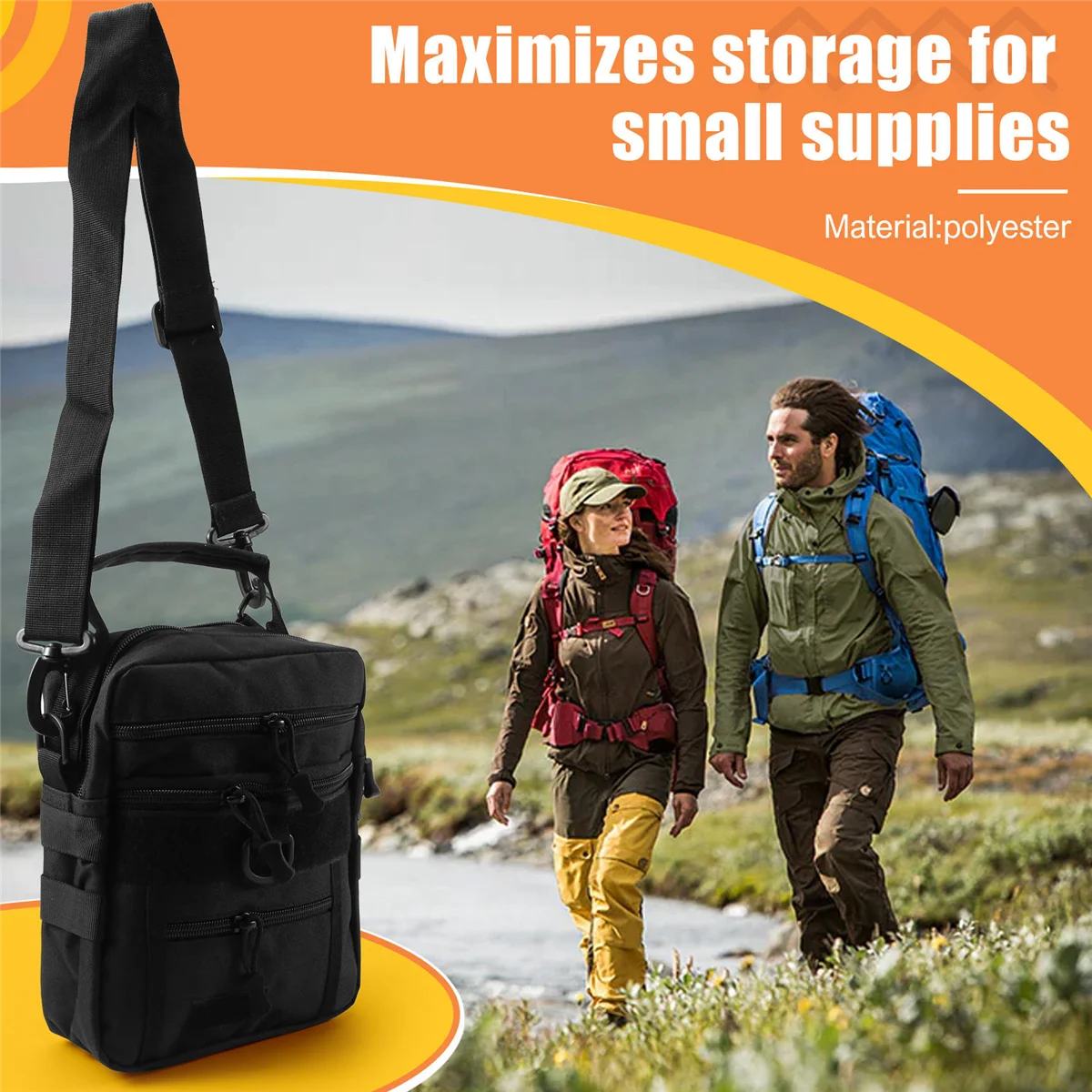 Outdoor-Brusttasche, Rucksack, Camping, Reisen, Outdoor-Handtasche, JAS