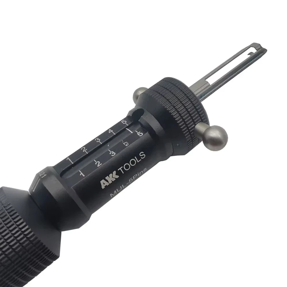 AKK Tools MUL -5PINS Öffner und Leser 2-in-1-Schlosspickel für zivile Türschlösser