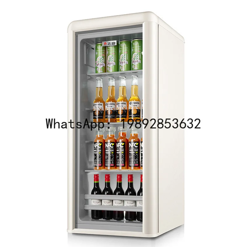

QQ Small Retro Mini Bar Refrigerator Energy-Saving and Power-Efficient for Home and Office