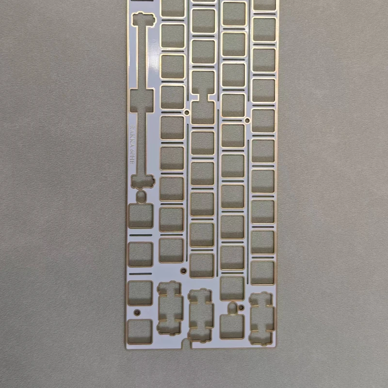 Rakka60 Keyboard Positioning Board Customize Light Transmitting Gold Immersion Fr4 E-sports Game Mechanical Keyboard Accessories