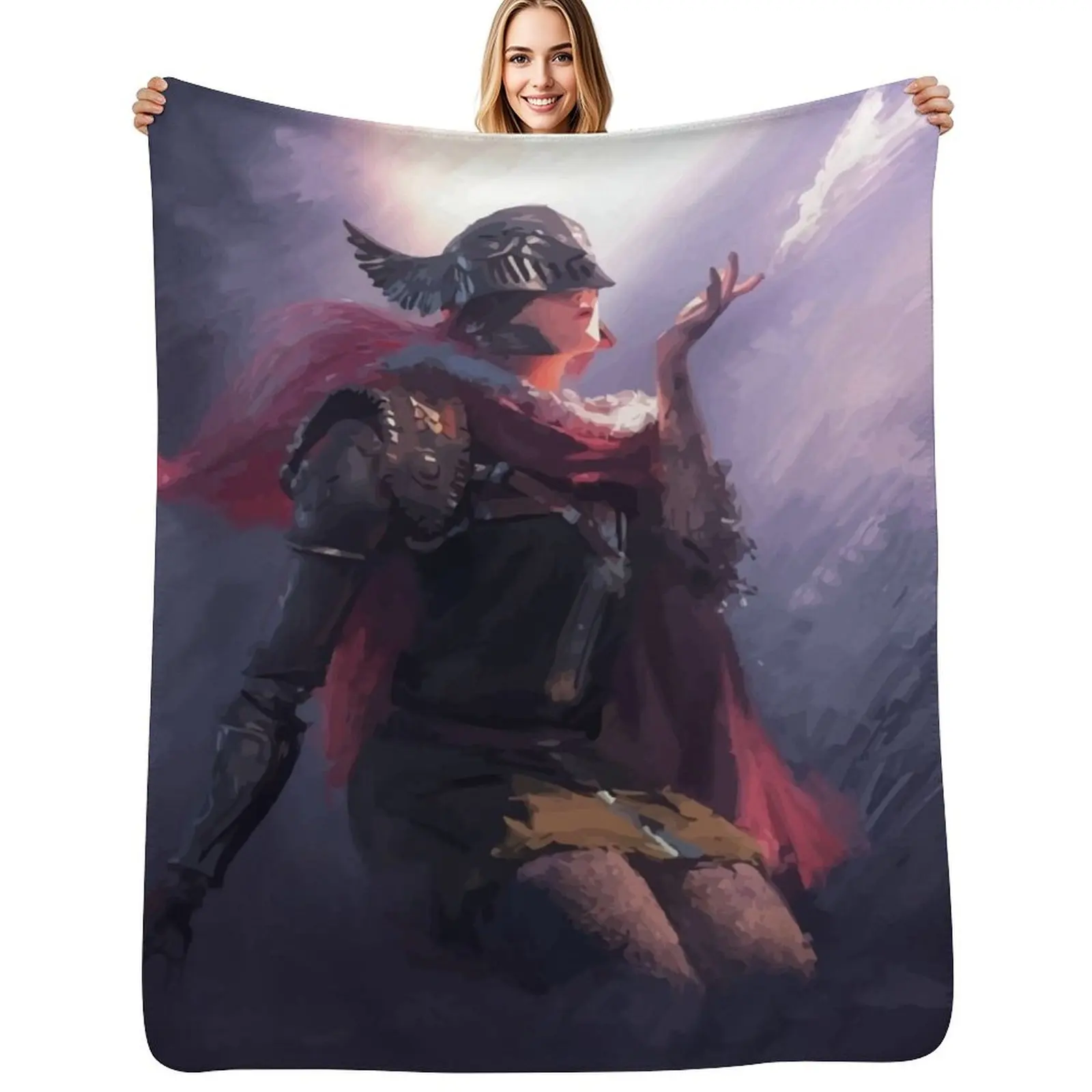 Malenia, blade of Miquella Throw Blanket Breathable Lightweight Blanket for Adults Kids